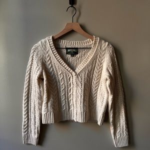 american eagle cable knit cardigan
